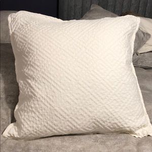 Hotel Collection White Euro Pillow Sham. Set of 2